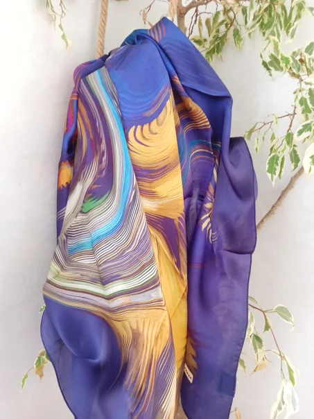 Foulard Soie Rainbow