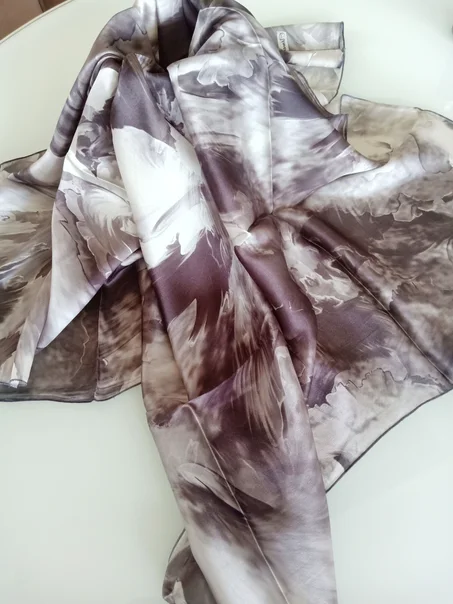 Foulard Soie Swedish Grey