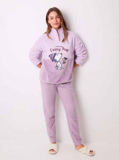 بيجامة نسائية من الصوف الدافئ (سويت شيرت + بنطلون) Women'Secret Mm Pe Block Pj