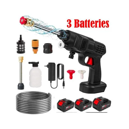 Pistolet de lavage automobile sans fil+ 3 batterie