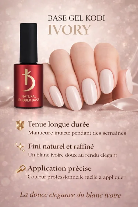 NATURAL RUBBER BASE GEL KODI IVORY 15ML
