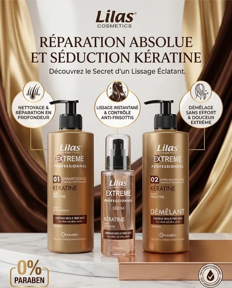 PACK TRIO EXTREME KERATINE  LILAS