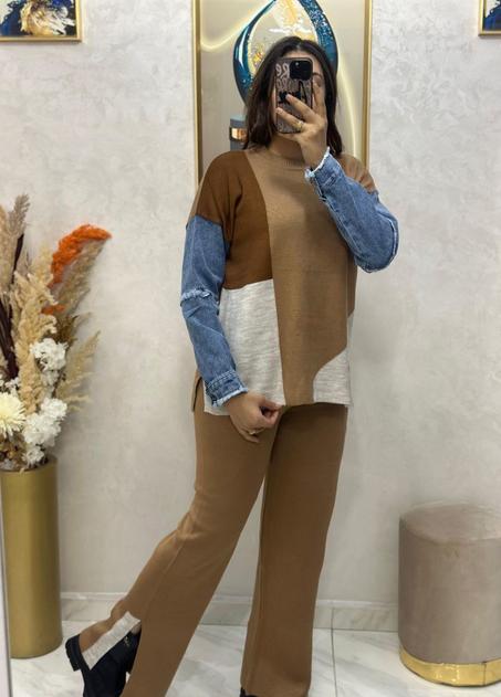 🔥 أنسومبل خيط مكارني بالدجين