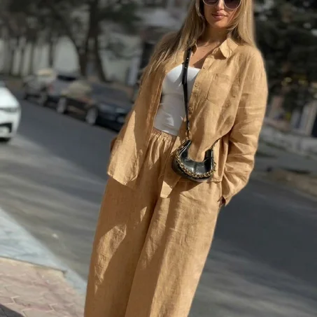 Ensemble en lin 100%