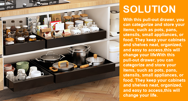 Expandable and Adjustable Kitchen Drawer