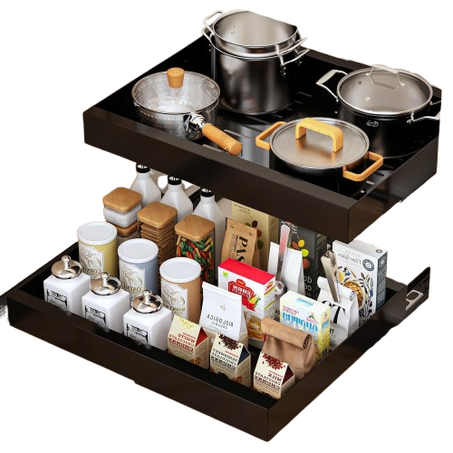 Expandable and Adjustable Kitchen Drawer