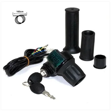 Accélérateur poigné avec clé de contact