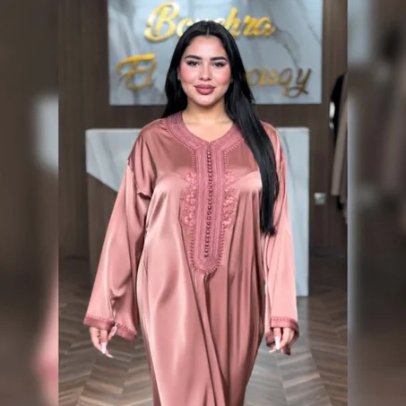 gandoura en satin de soie italy