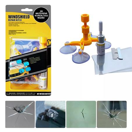 مجموعة أدوات لإصلاح زجاج السيارة سهلة الإستخدام Windshieled Repair Kit