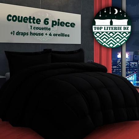 Couette 4 Pieces Noir 'Une Place'