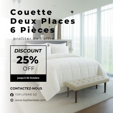 Couette Deux Places Blanche