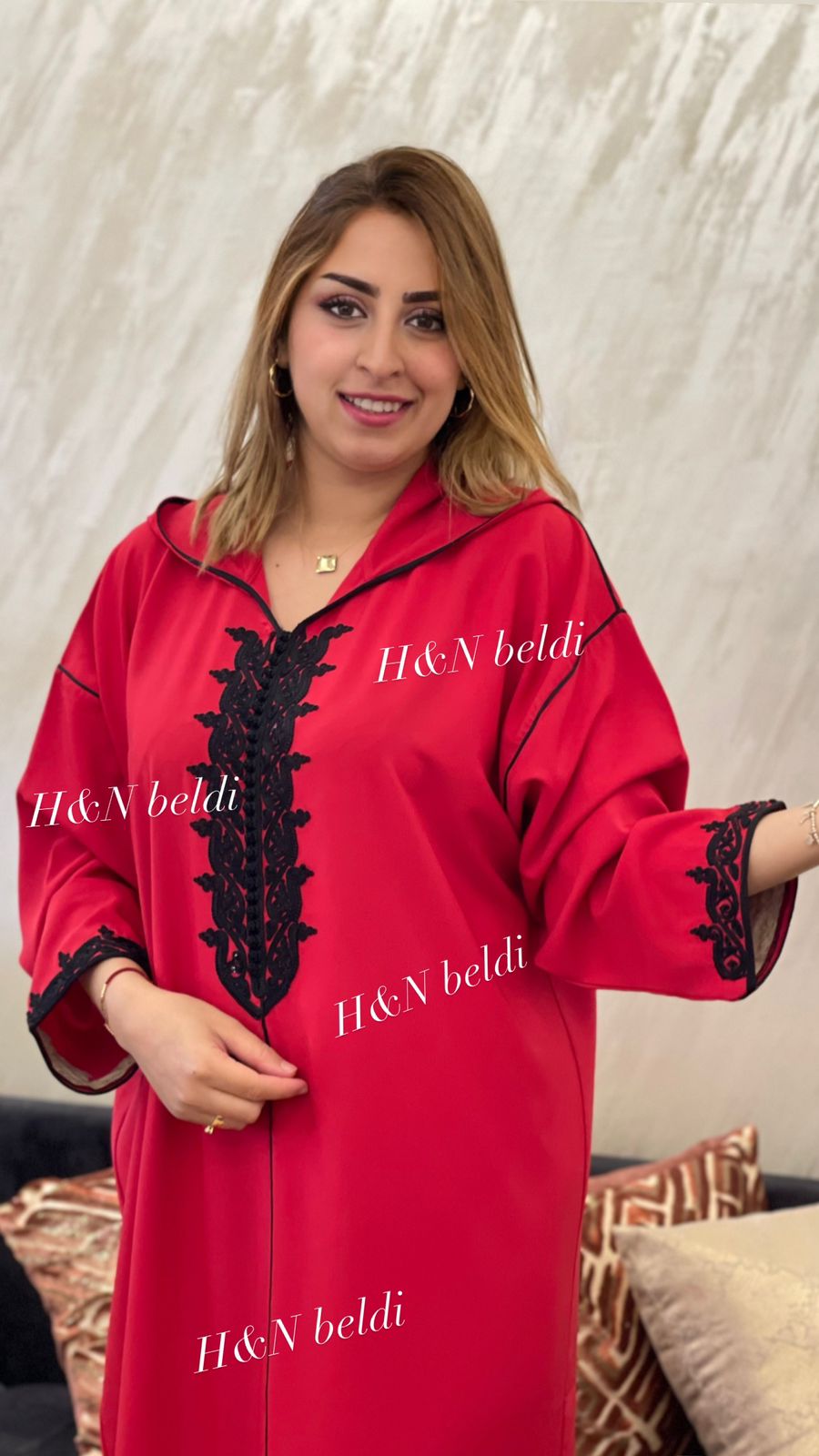 جلابة نسائية مغربية مخزانية انيقة   رمضانية