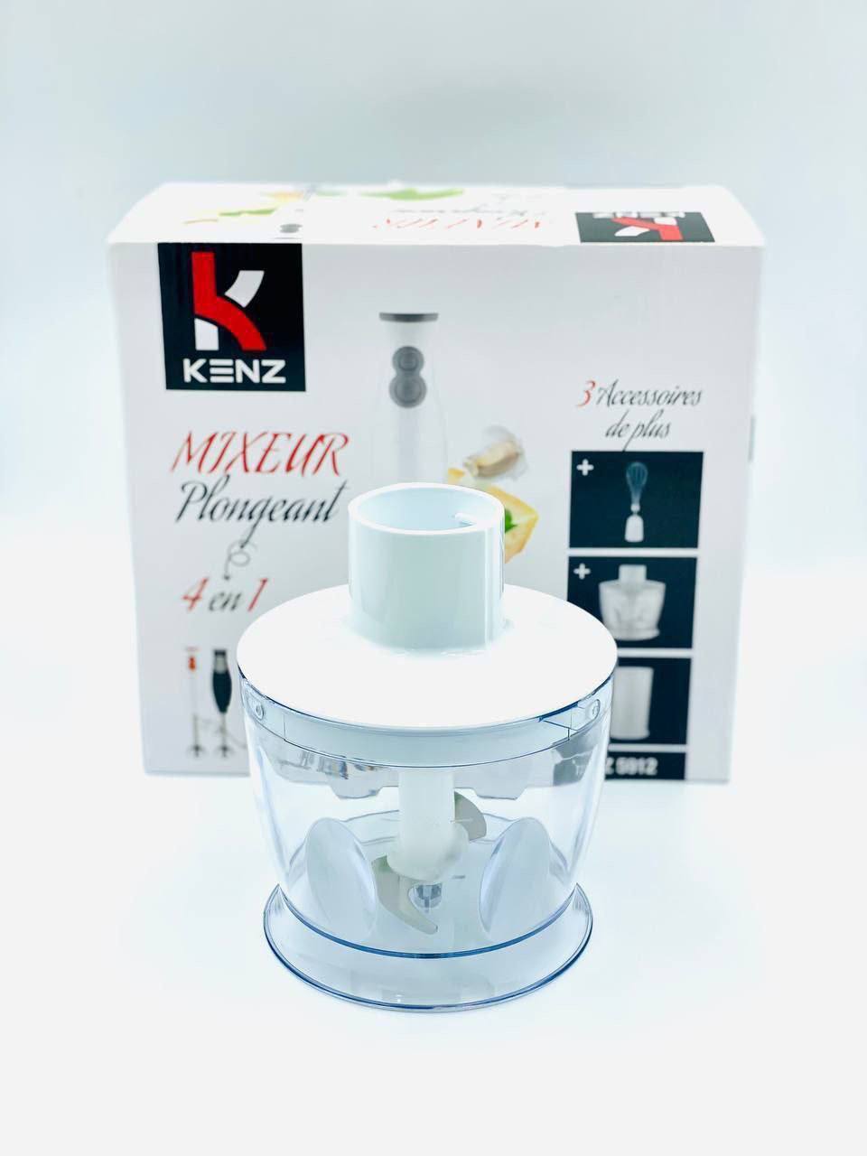 ميكسور 4 في 1 : طراب + خلاط + هشوار + عصارة Mixeur plongeur 4in1 KENZ