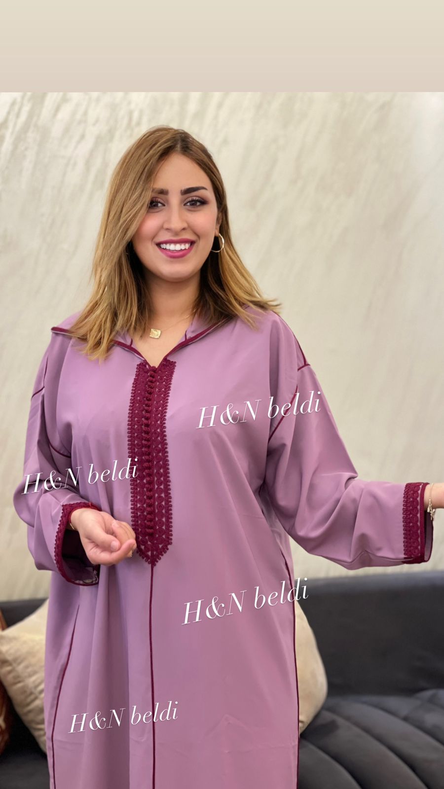 جلابة نسائية مغربية مخزانية انيقة   رمضانية