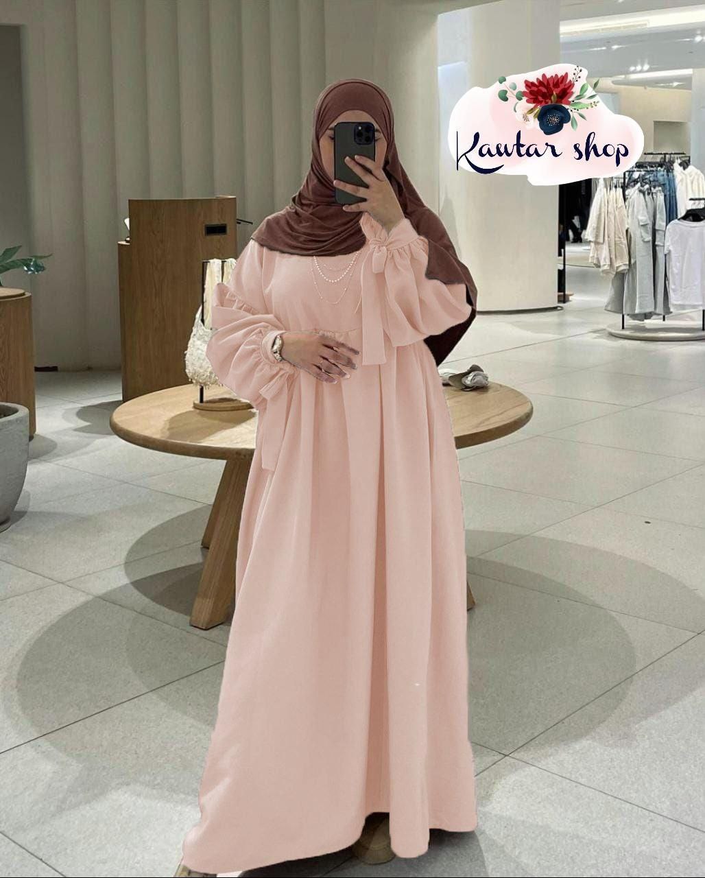 عباءة نسائية جديدة انيقة رمضانية ومتالية للنساء المسلمات المحجبات