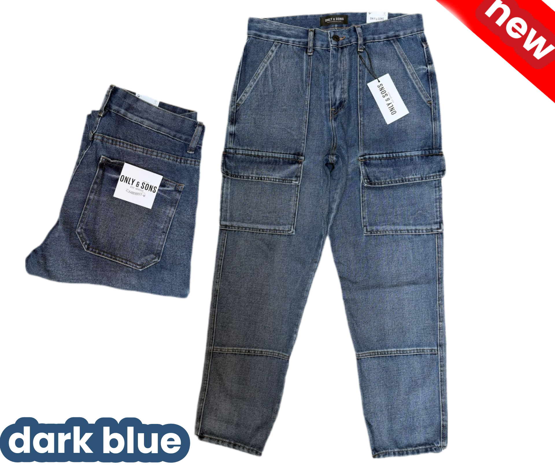 Jean baggy cargo