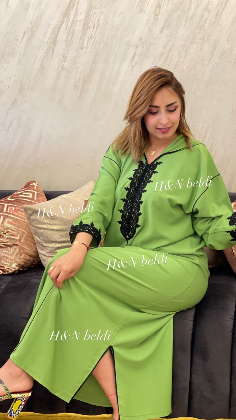 جلابة نسائية مغربية مخزانية انيقة   رمضانية