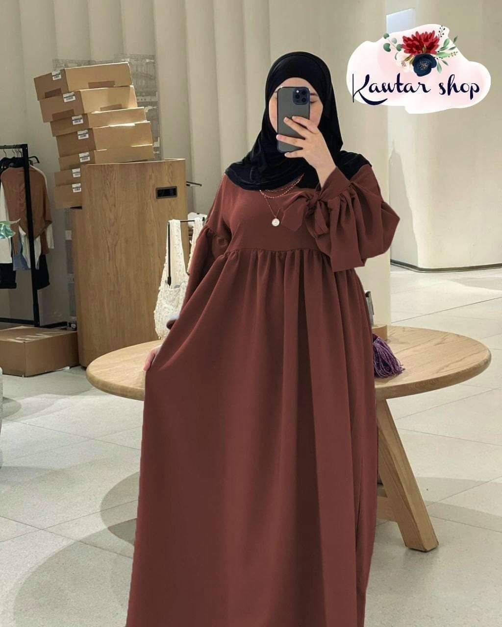عباءة نسائية جديدة انيقة رمضانية ومتالية للنساء المسلمات المحجبات