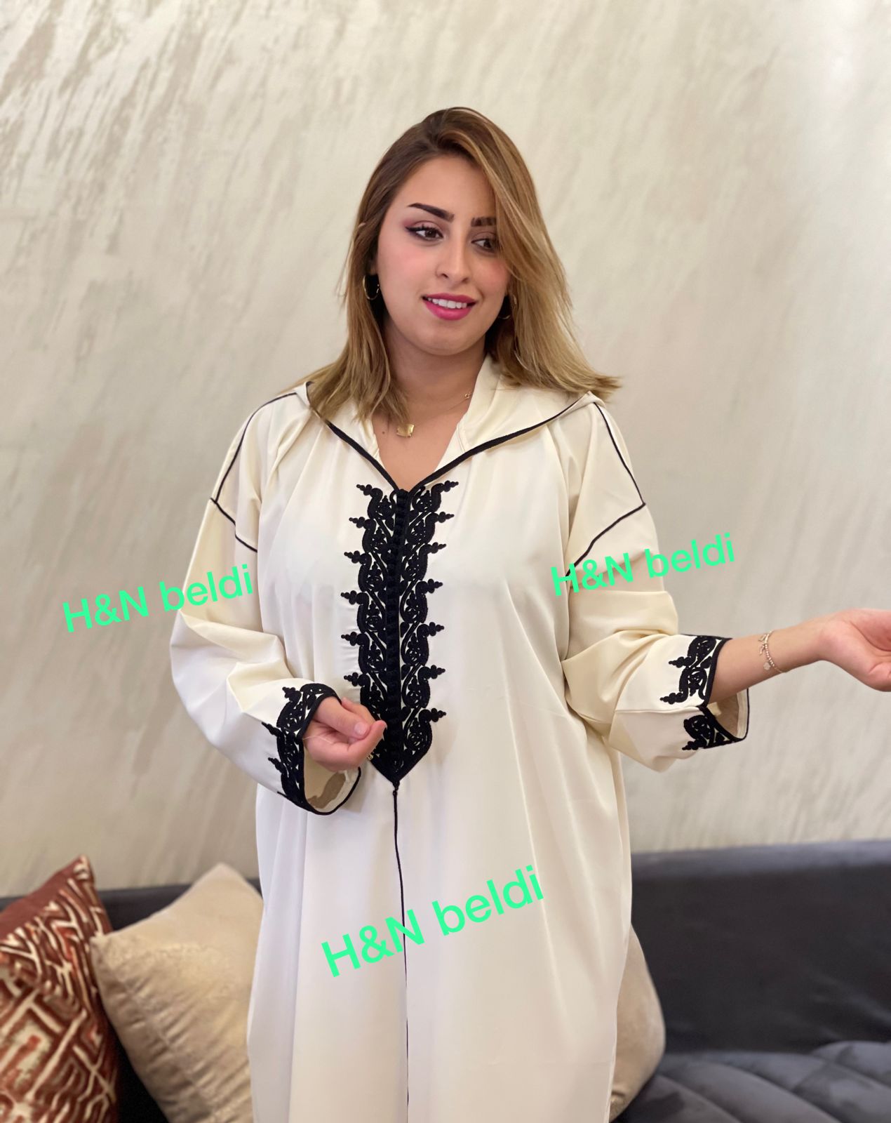 جلابة نسائية مغربية مخزانية انيقة   رمضانية