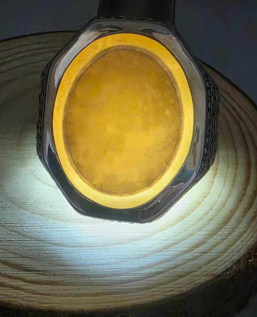 خاتم فصه بحجر سليماني يمني مميز