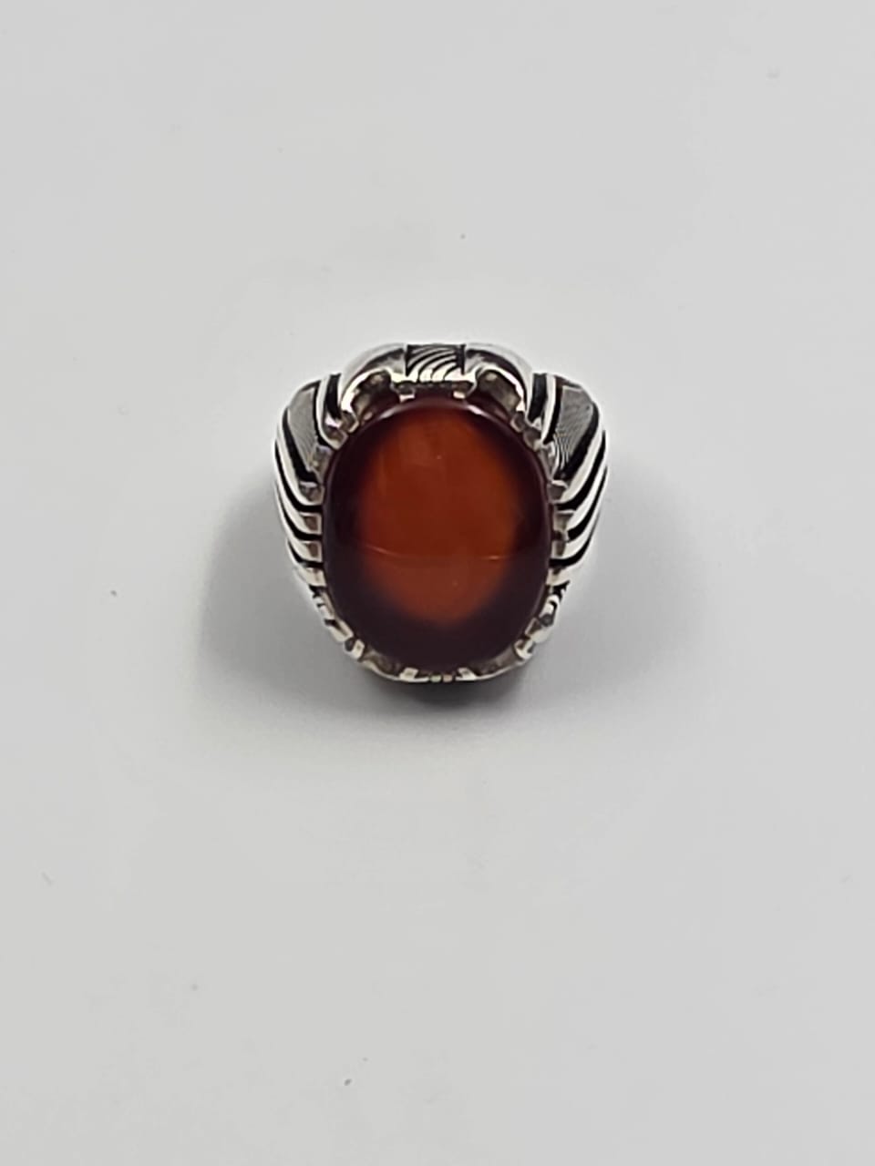 خاتم عقيق زجاجي