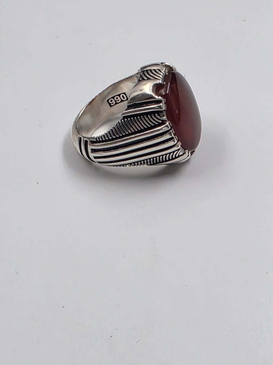 خاتم عقيق زجاجي