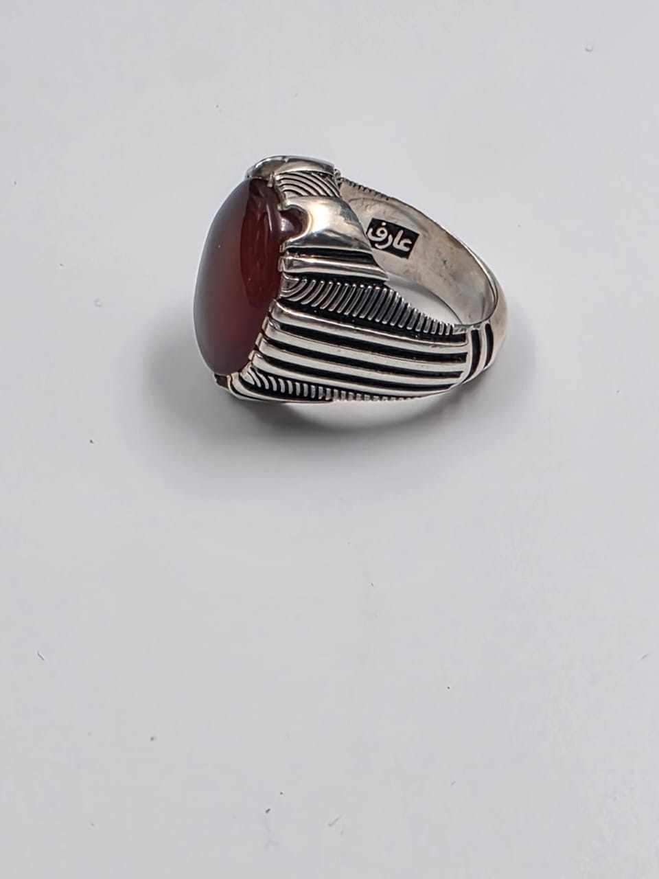 خاتم عقيق زجاجي