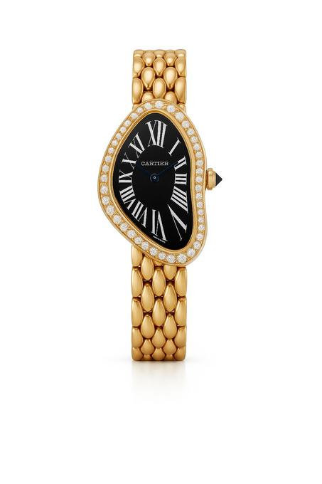 Cartier crash gold black