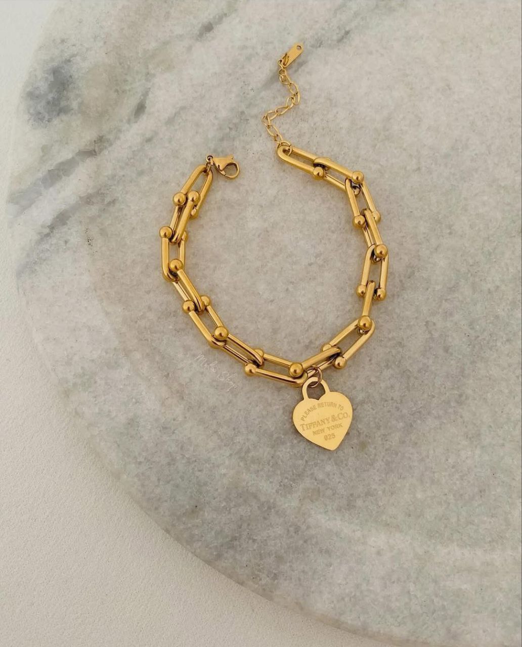 Braclet Tiffany En Acier Inoxydable
