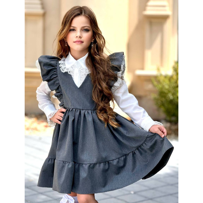 Robe papillon avec chemise fille pour l