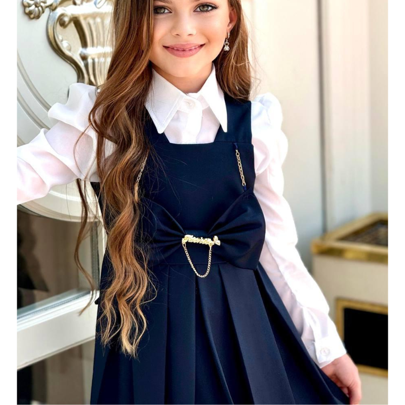Robe papillon avec chemise fille pour l