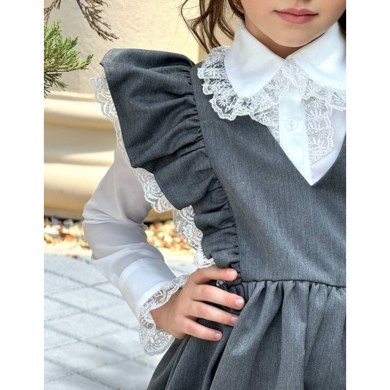 Robe papillon avec chemise fille pour l