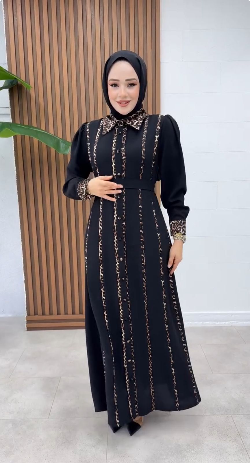 فستان الأناقة الساحرة أسود