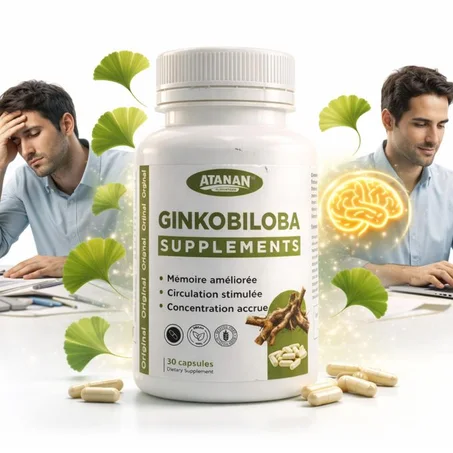 ATANAN Ginkobiloba مكمل غذائي لدعم الذاكرة والتركيز