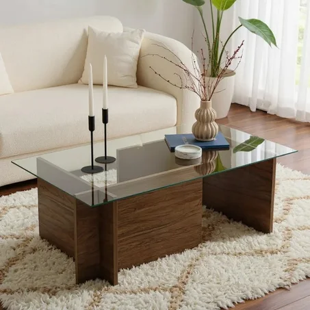 Table rectangulaire lino