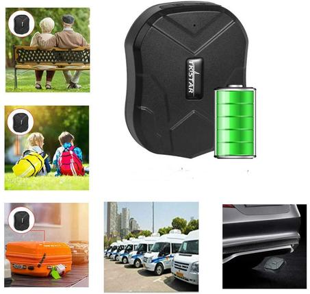 TKSTAR Localizador GPS Rastreador de automóviles Localizador de automóviles Rastreador en tiempo real 150 días Seguimiento de vehículos con imán fuerte GPS antirrobo con aplica