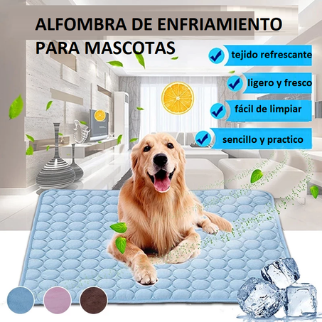 ALFOMBRA DE ENFRIAMIENTO PARA MASCOTAS Esterilla transpirable para perros y gatos, manta refrescante para sofá, cama o coche, tapete lavable para mascotas, animales pequeños, medianos y grand