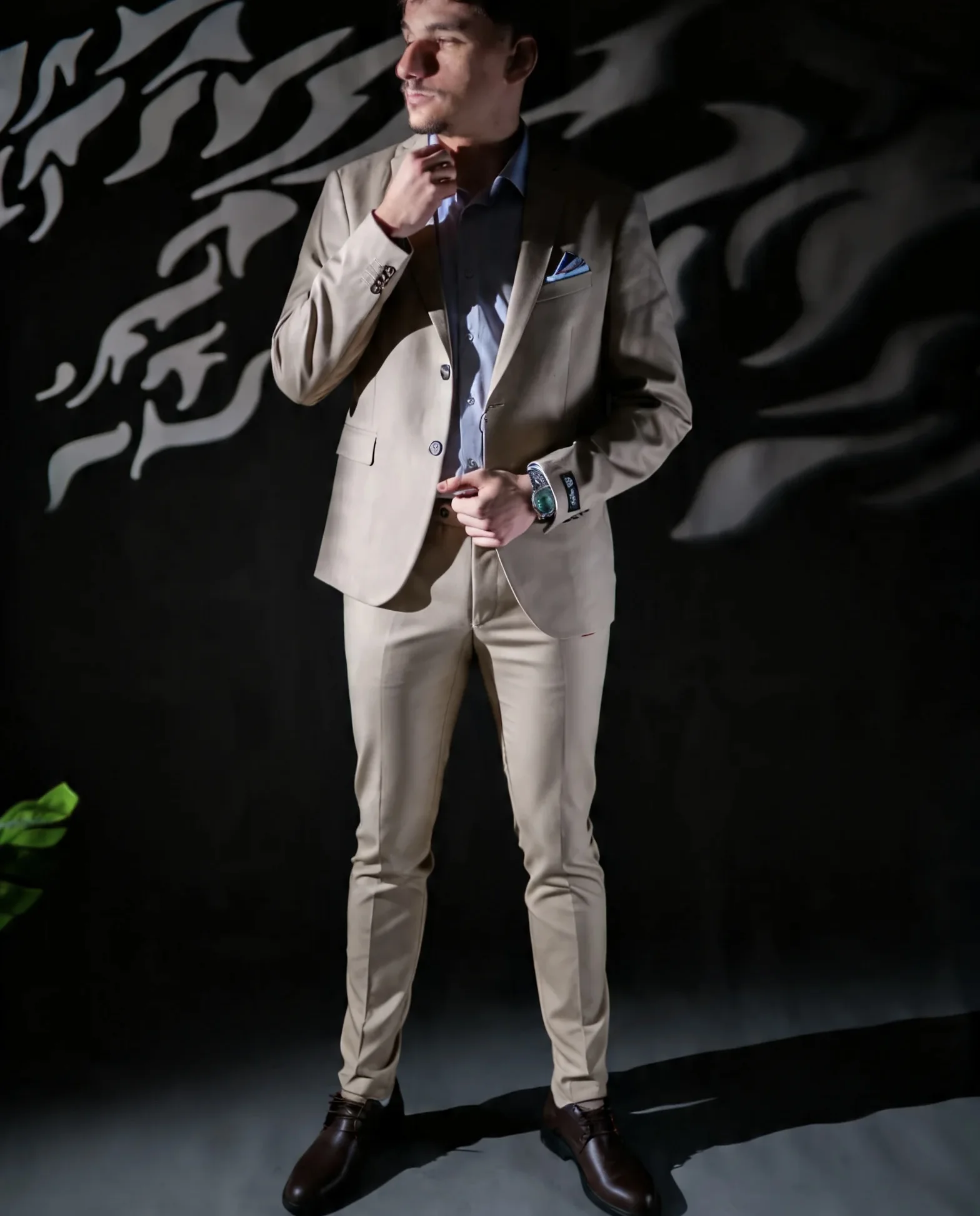 Beige Suit