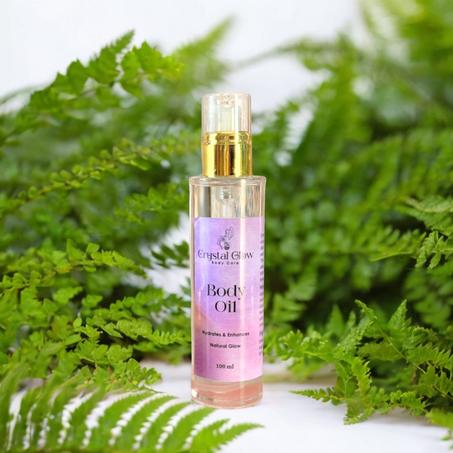 Crystal Glow Body Care  Body Oil  Hydrates & Enhancer  Natural Glow  100 ml