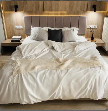 Ensemble Housse de couette 3pieces tissus percale