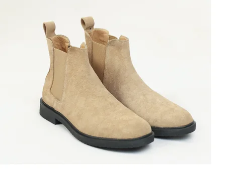Chelsea Boots Daim en beige