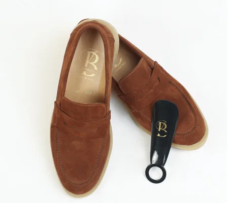 Mocassin Loafer Daim marron tabac