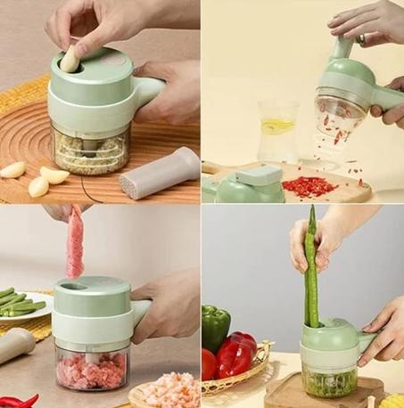 قطاعة الخضار الكهربائية 5 في 1