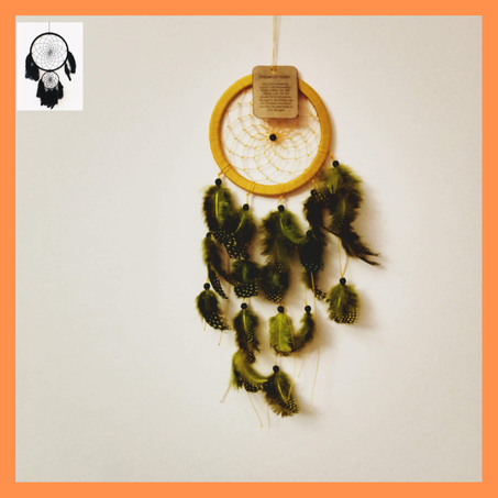 Dream Catcher Mini Kansa Jaune