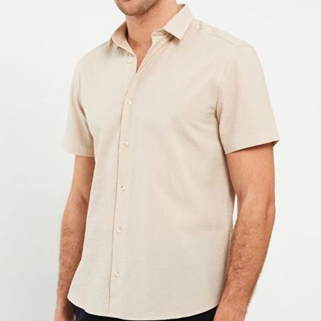 قميص رسمي صيفي باللون الكريمي Chemise