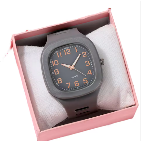 Montre Rainbow Gold en Silicone – Style Sport & Mode
