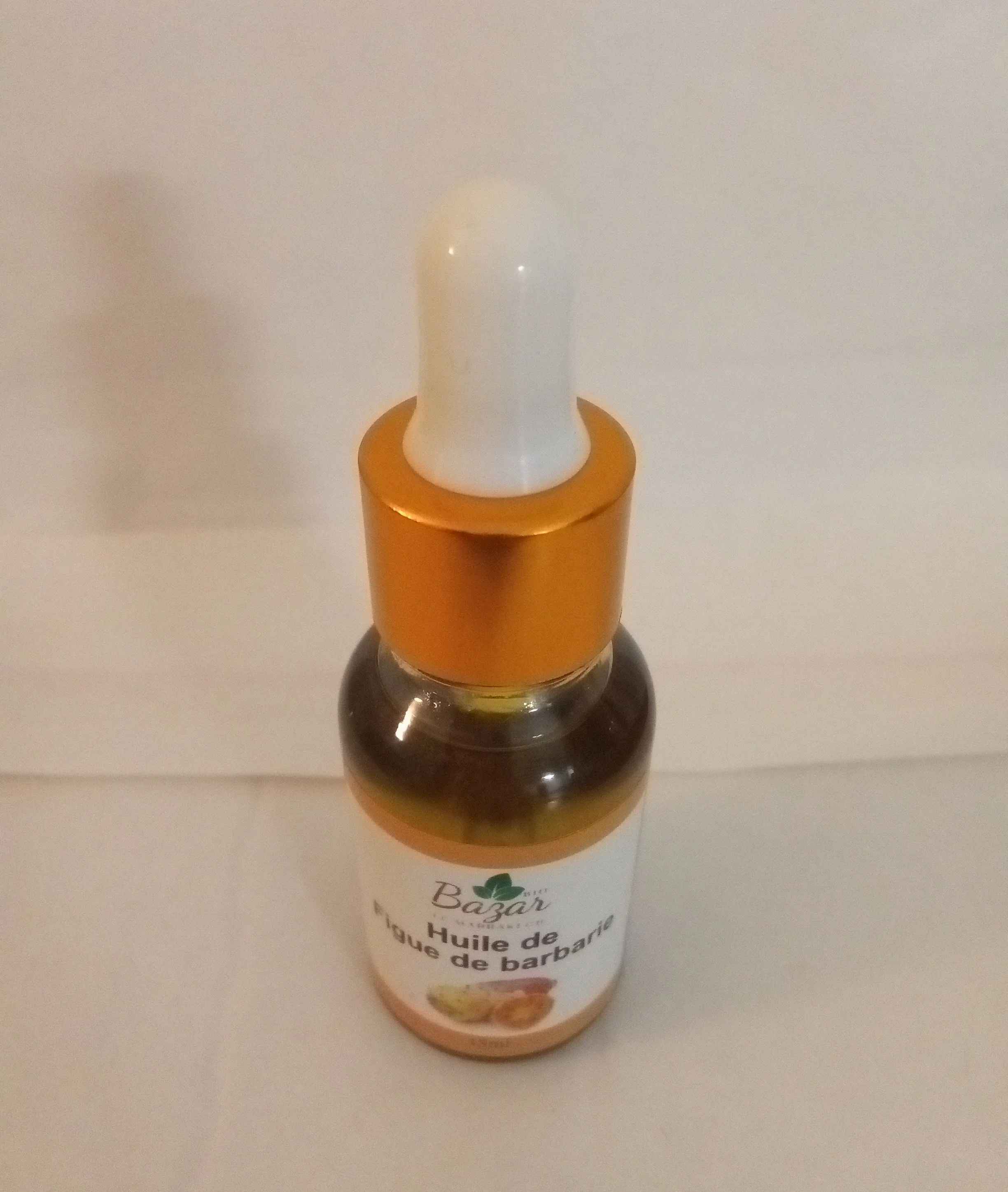 Pure huile de figue de Barbarie du maroc Certifié ISO 22716