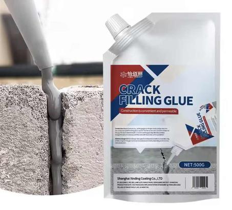 SAC de 500 G ( 1/2 Kg ) Adhésif de remplissage de fissures pour murs et sols, imperméable et très flexible