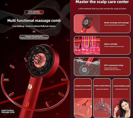 مشط تدليك فروة الرأس متعدد الوظائف – الجيل الجديد