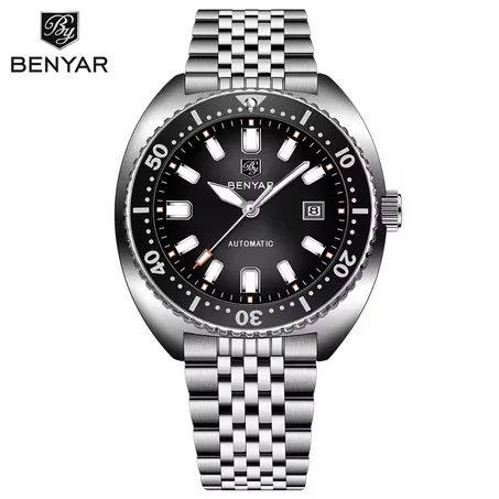 New Watches Mens 2026 Top Brand Luxury BENYAR Mechanical Wristwatches Business Automatic
